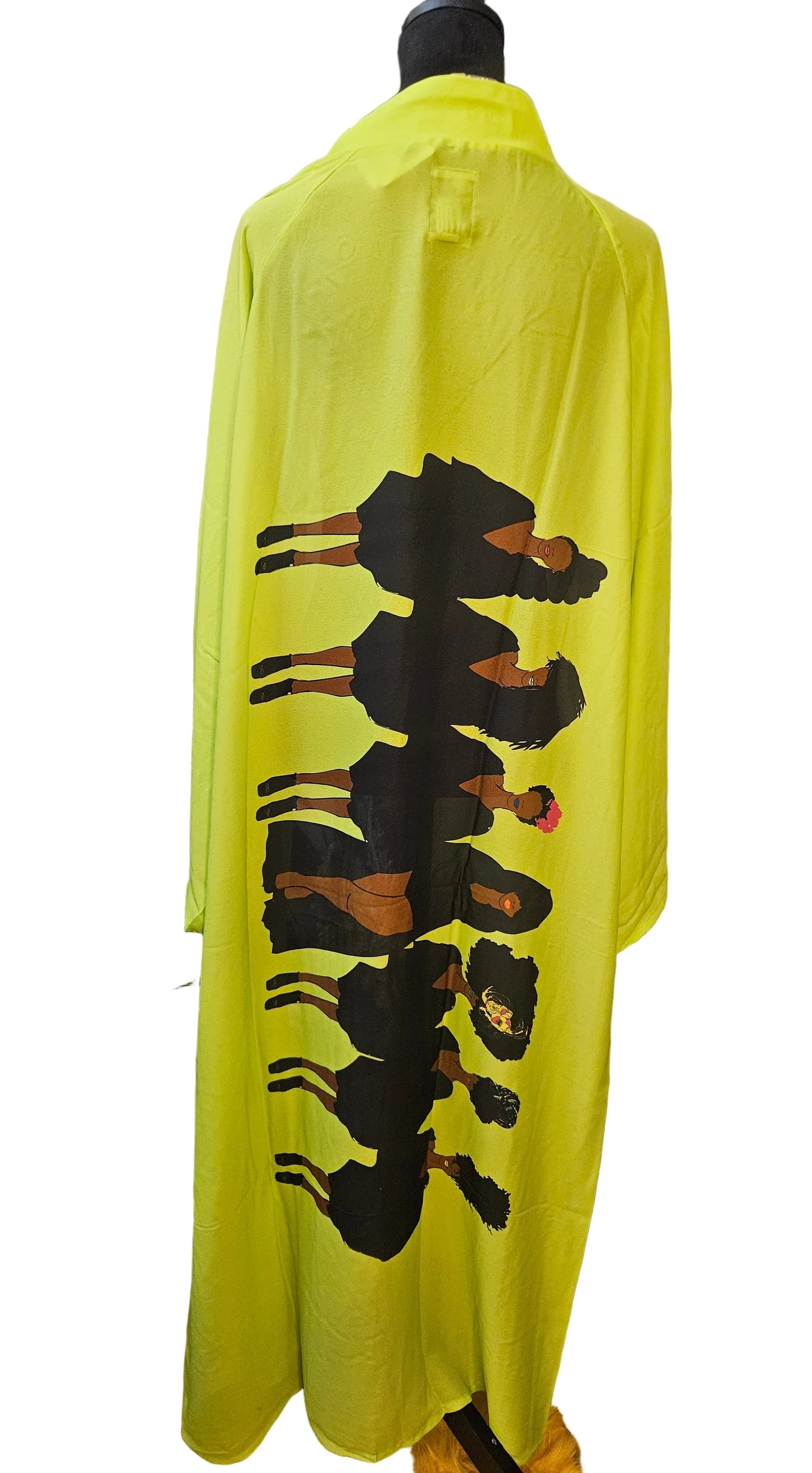 NWT Lime Green Tribal Duster Size up to 4XL