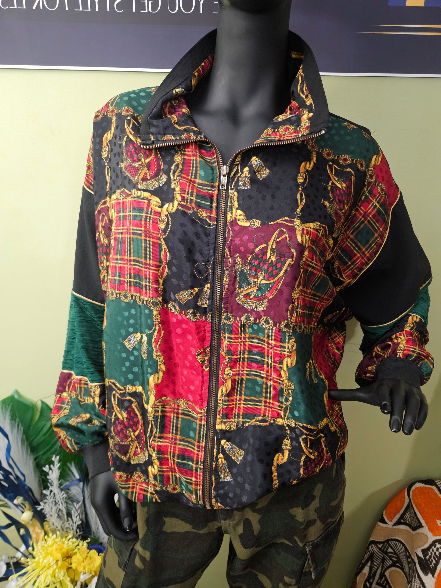 Silver Threads Equestrian Vintage Bomber, Up to Size XL