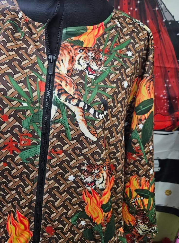Reasons Men's Mixed Print Jacket Size 2XL