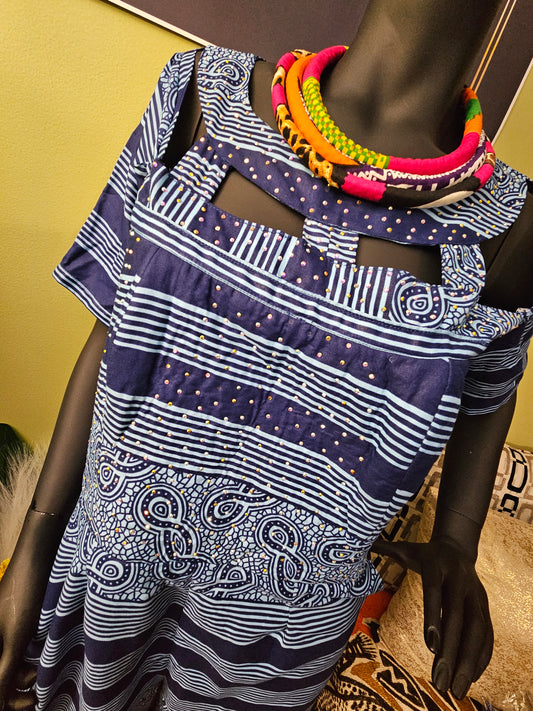 Unbranded Mixed Print Jumpsuit Size XL