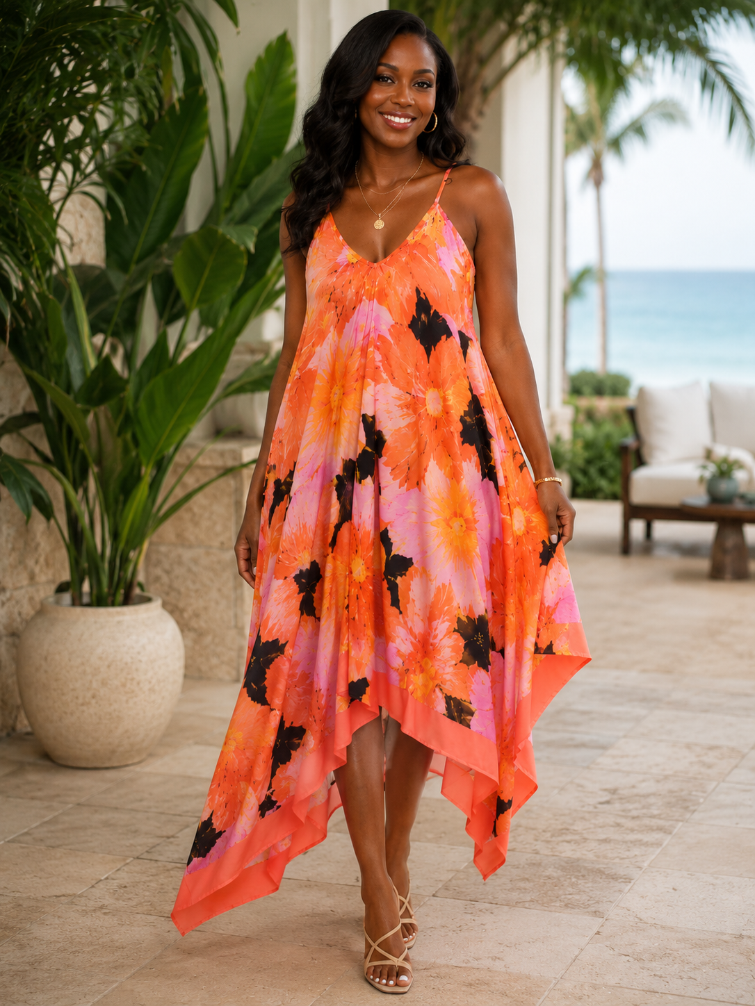 NWT Mlle Gabrielle Colorful Dress Size 2X