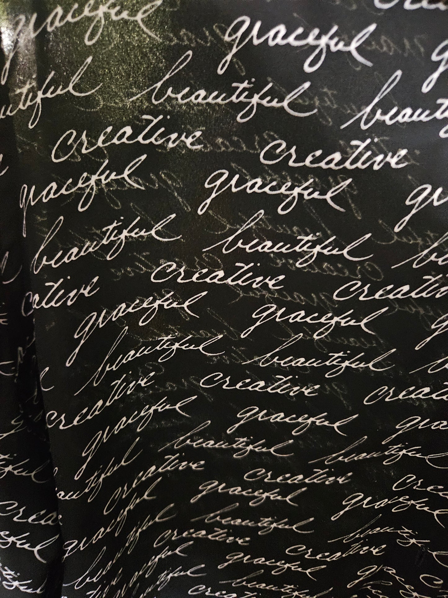 Chico's Black & White Scripted Blouse Size 3(XL)