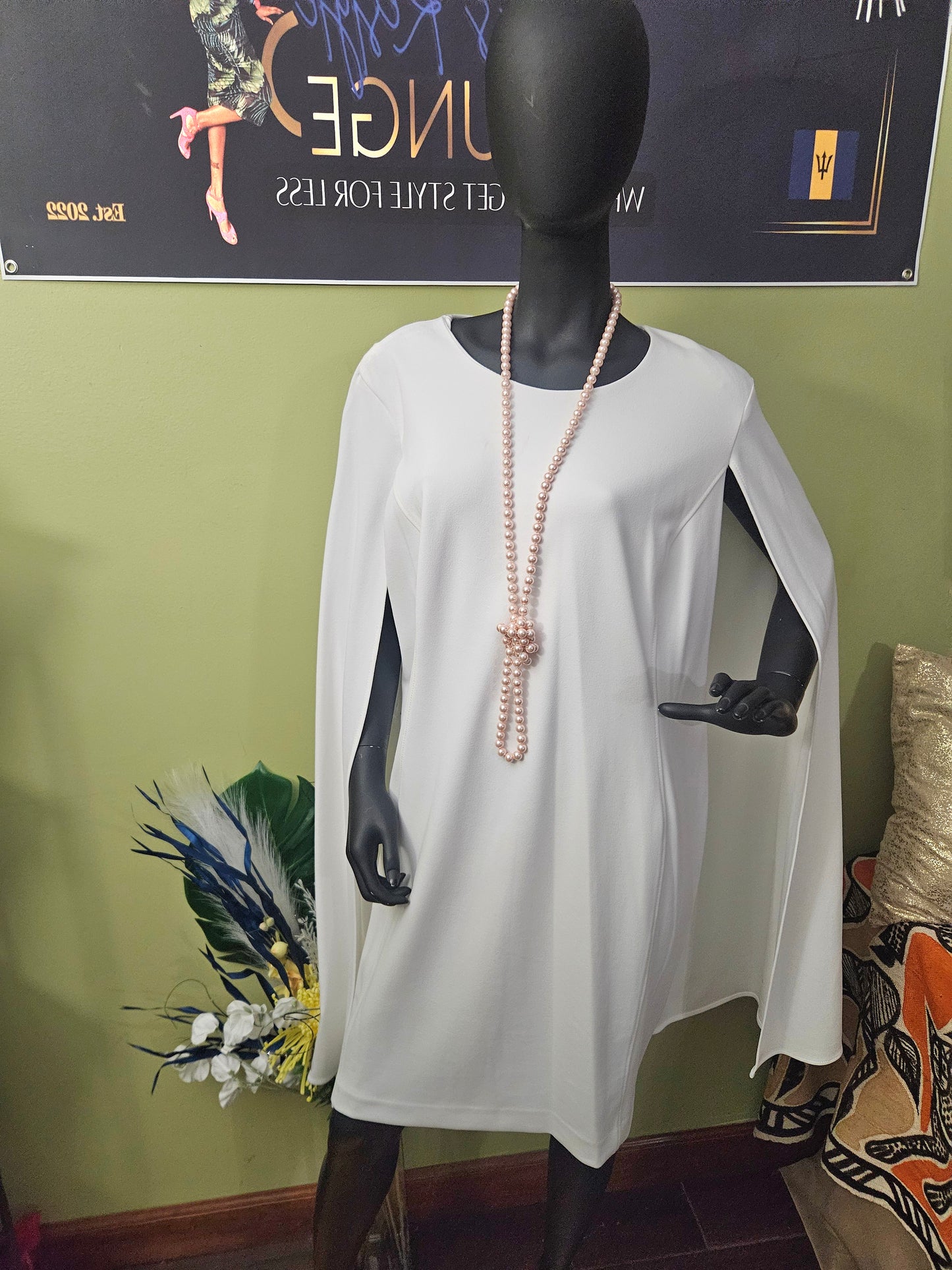 NWT Calvin Klein Cape Sheath Dress Size 20W