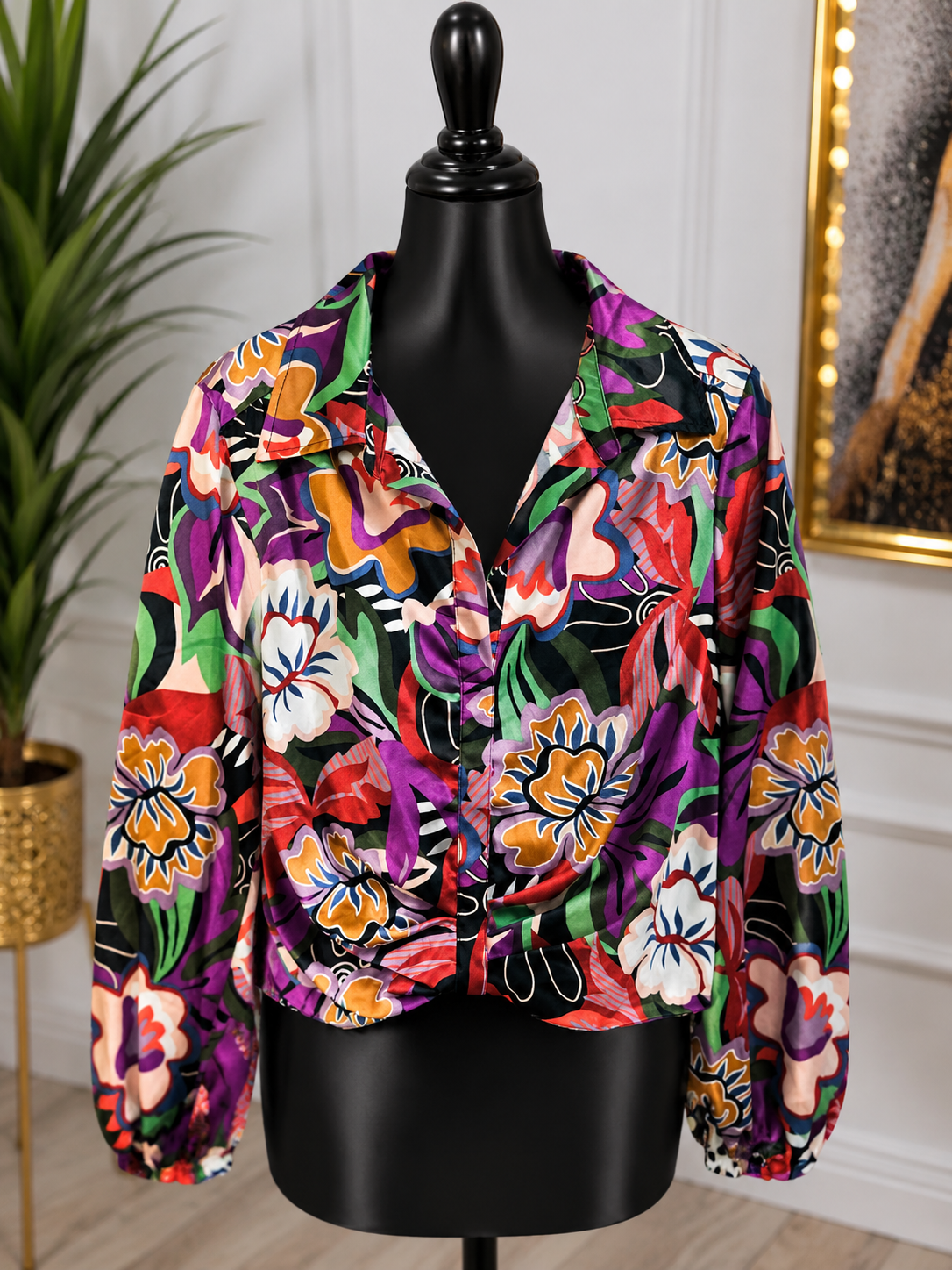Rachel Zoe Colorful Pullover Blouse Size Medium