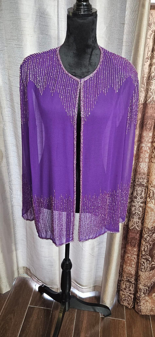 Krista Beaded/Sheer Jacket Size 2X