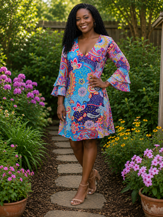 Nora Cora Floral Dress Size Medium