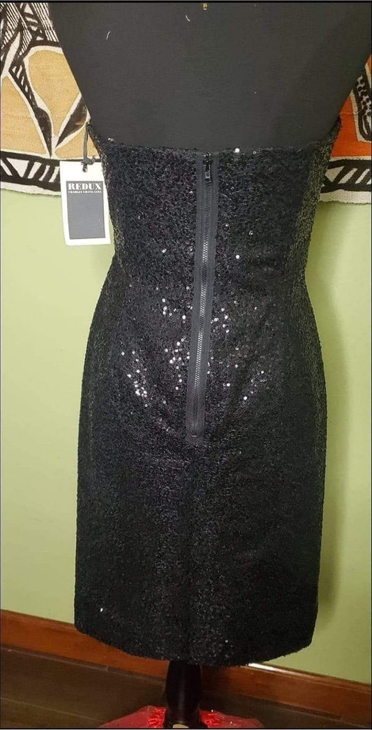 NWT Fall 09 REDUX Charles Chang-Lima Strapless Sequin Dress. 
Size 8/42