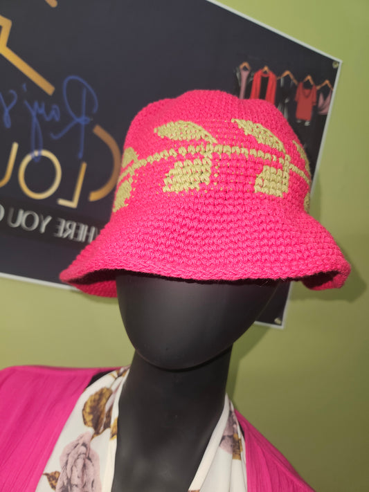 Unbranded Pink and Green Hat