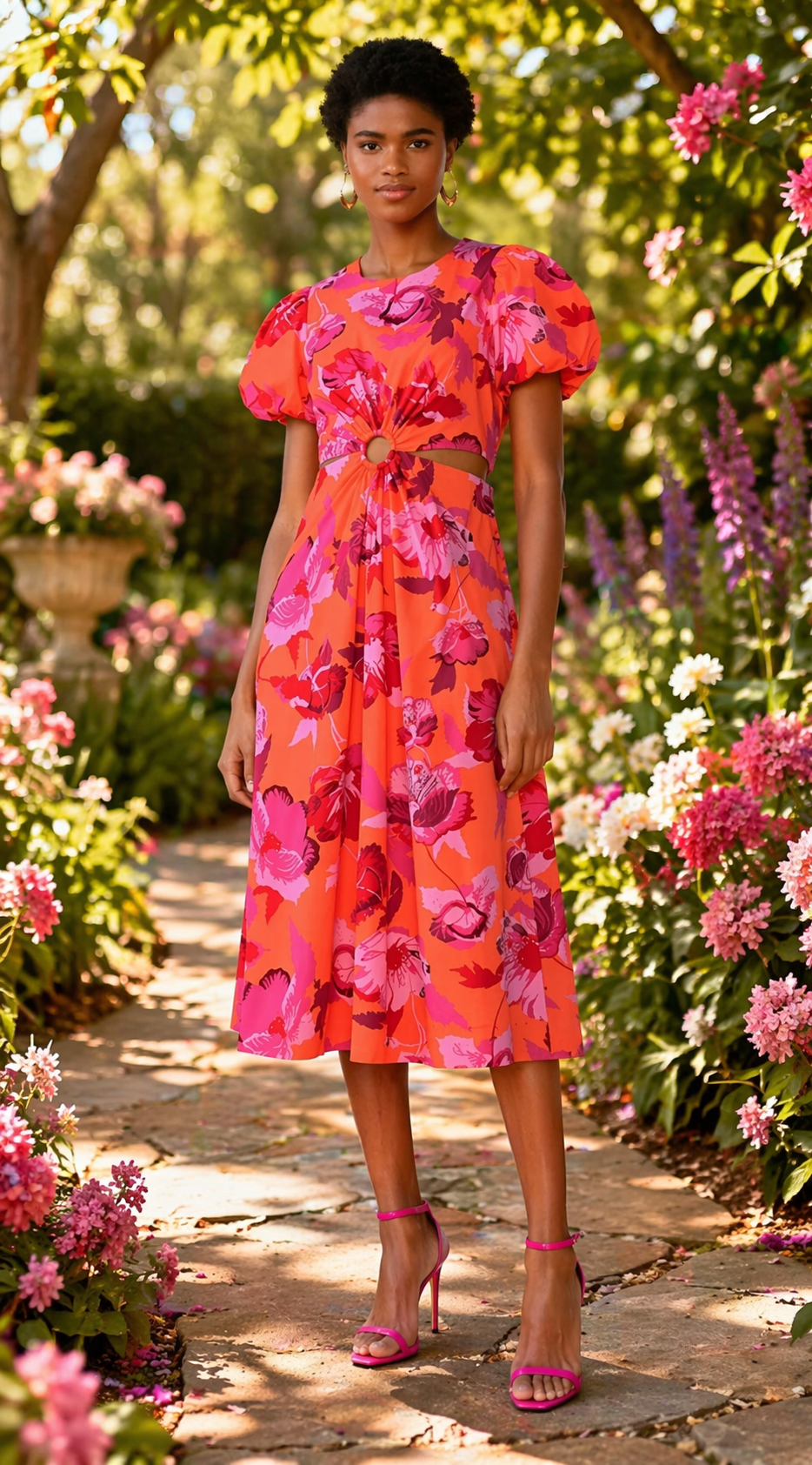 Scoop Orange Floral Dress Size XXL (20)