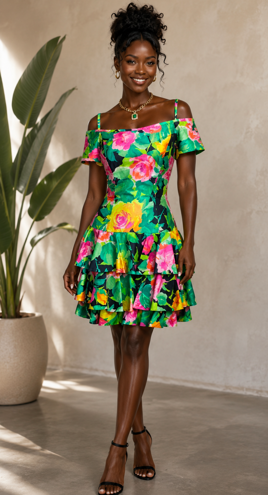 Vintage AJ Bari Saks Fifth Avenue Dress Size 6 (P2P 16 waist 14)