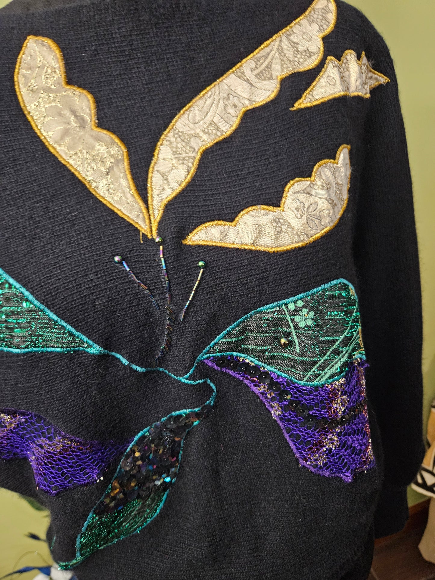 Anna Angora Wool Sweater Size Medium