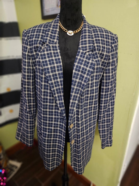 Sag Harbor Navy Plaid Size 18W