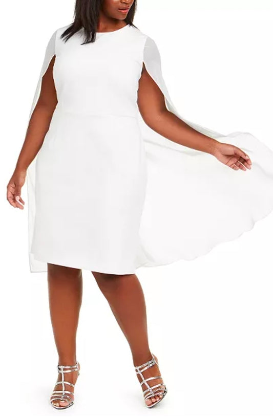 NWT Calvin Klein Cape Sheath Dress Size 20W