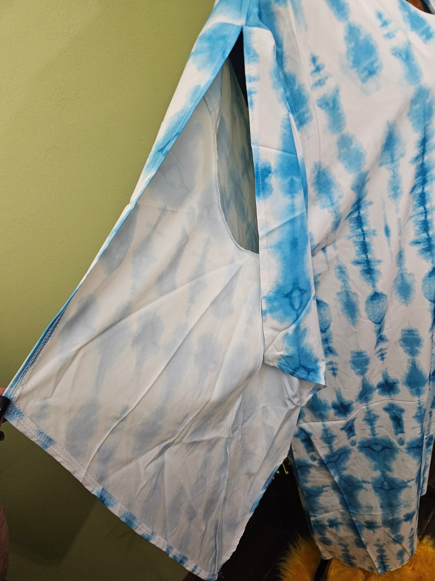Unbranded Tie Dye Dress with Split Sleeves Best Size 4X