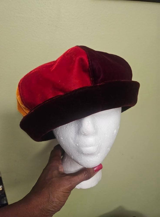 Colorful Velvet Hat Size Medium