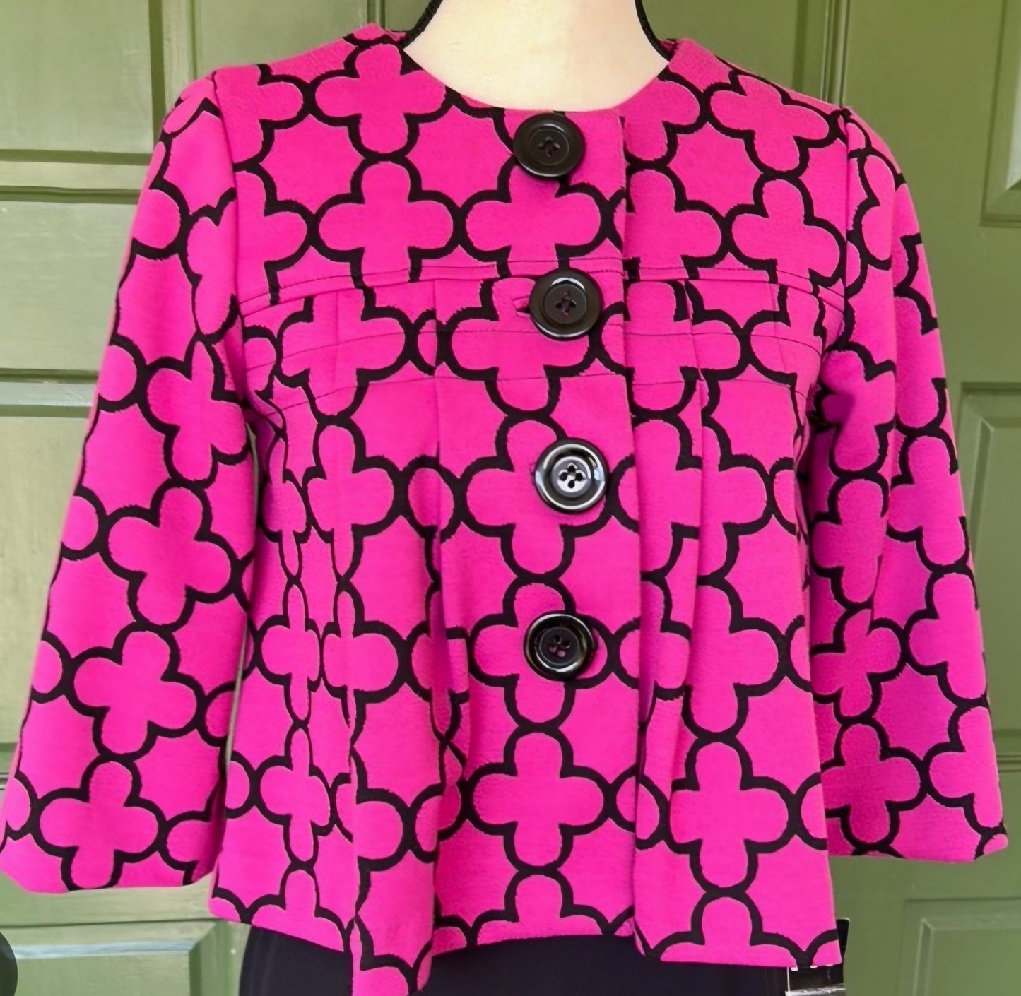Grace Elements Pink and Black Jacket Size Large