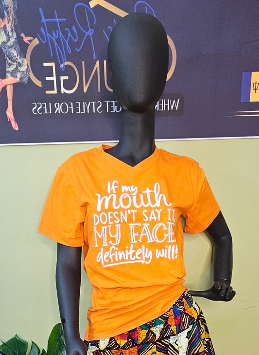 "If My Mouth..." Graphic Teeshirt Size Medium