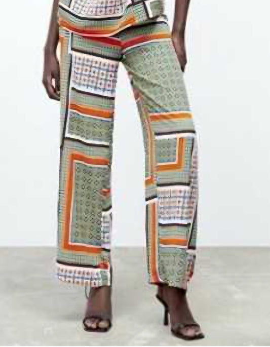 Zara Orange Palazzo Pant Size Large