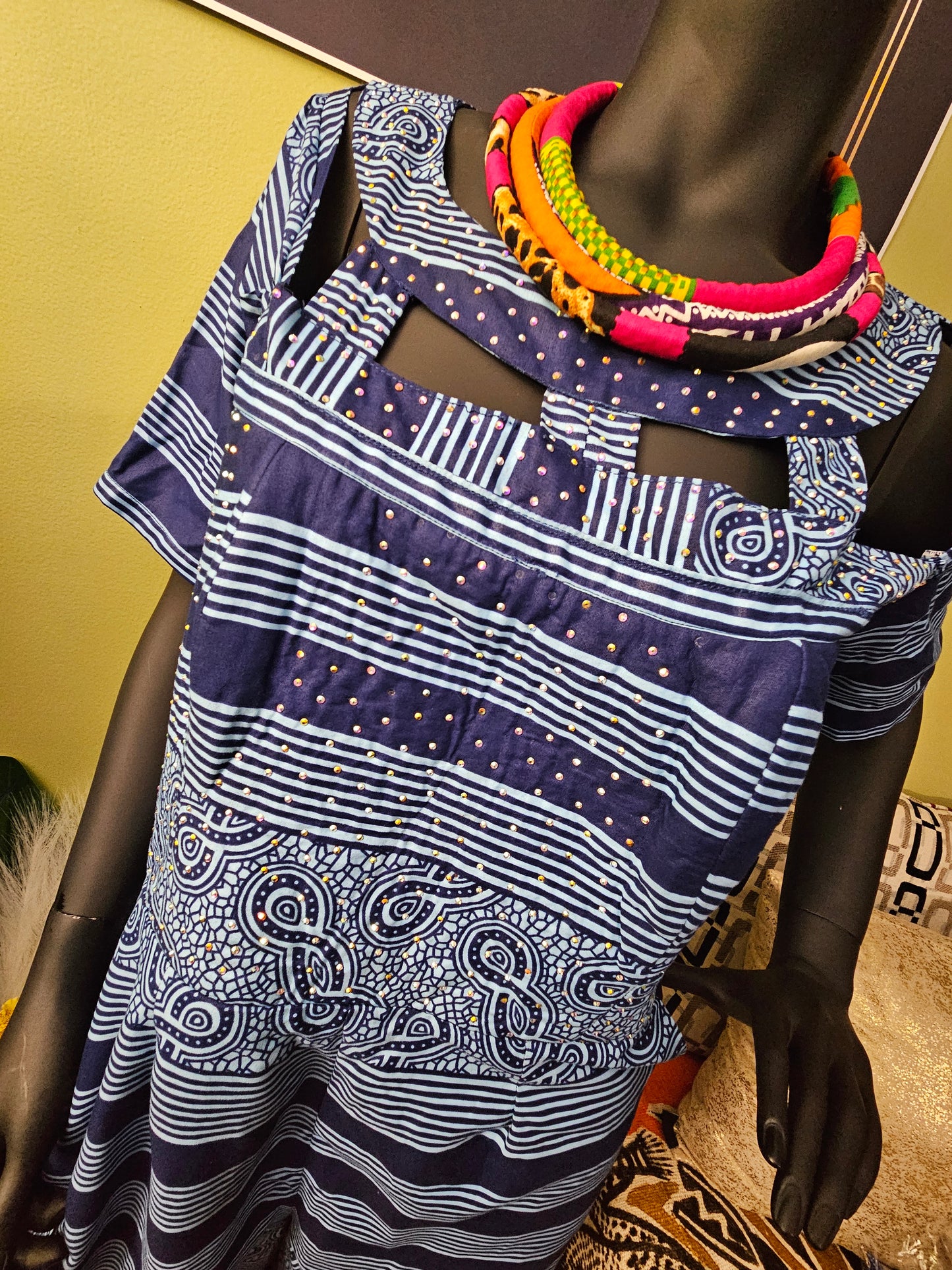 Unbranded Mixed Print Jumpsuit Size XL