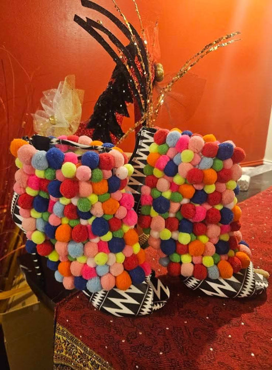 NWOT Privilege Pom Pom Booties Size 8