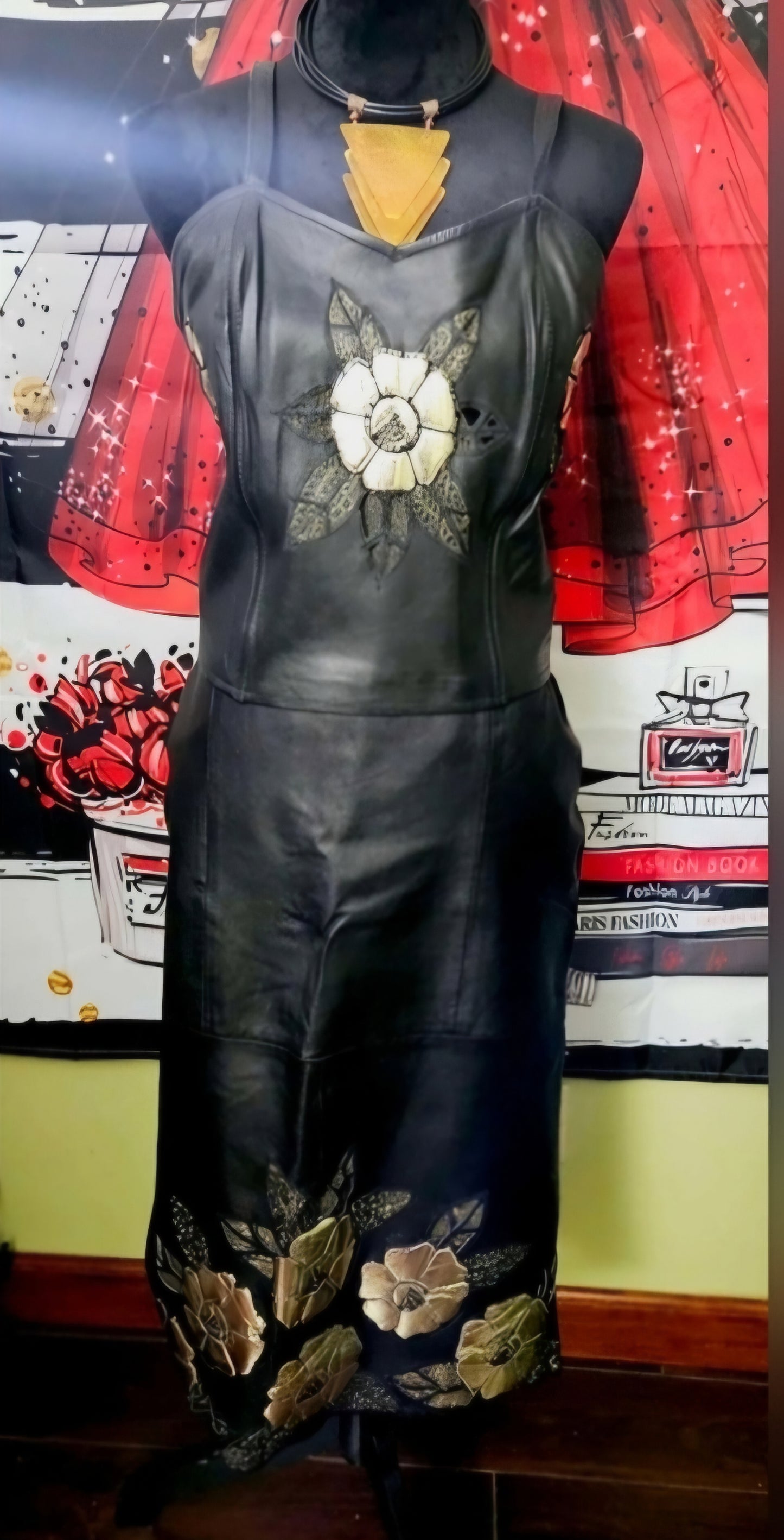 Vintage Three (3) Piece Leather Suit