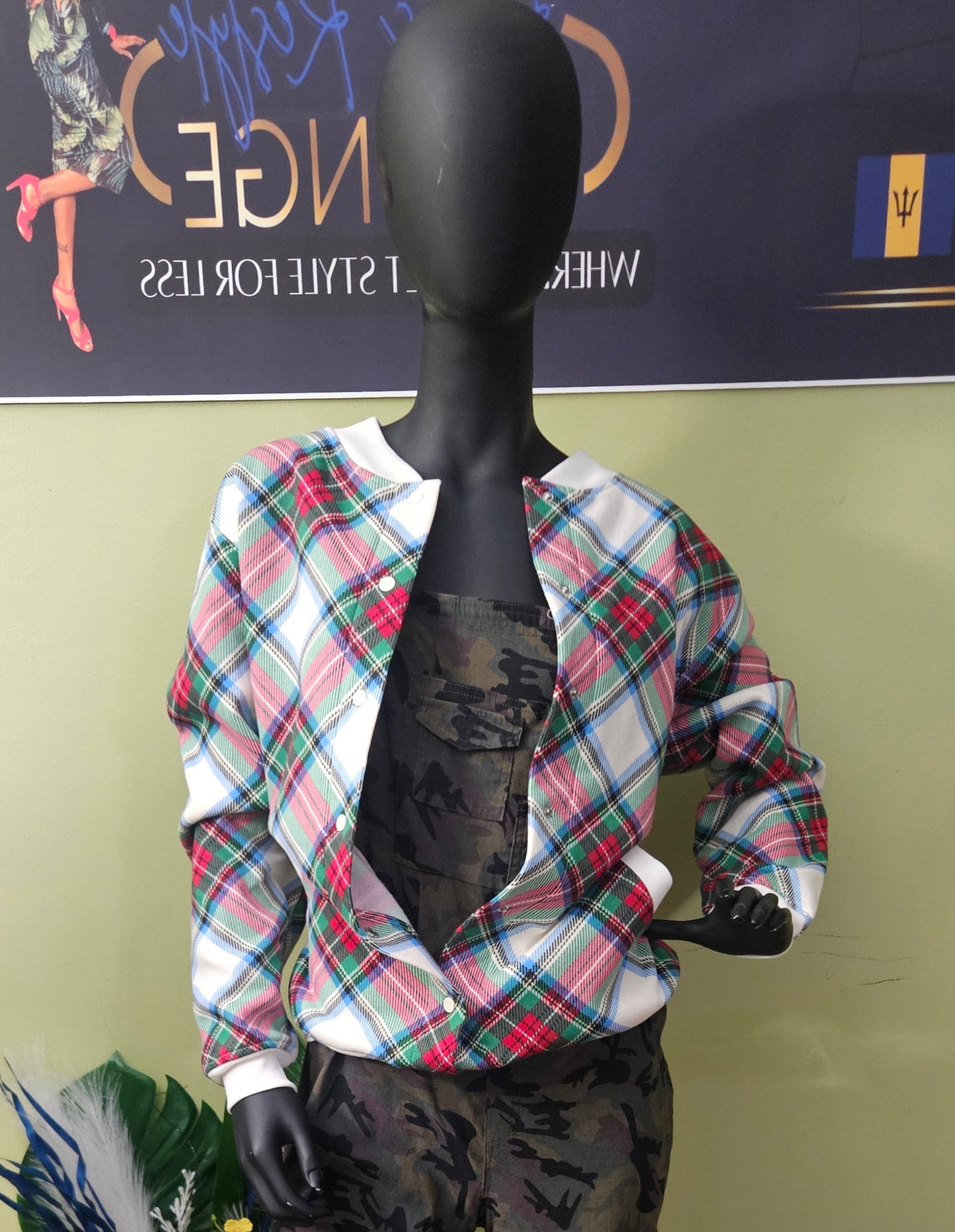 Vintage Blair Plaid Jacket Size Large