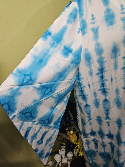 Unbranded Tie Dye Dress with Split Sleeves Best Size 4X