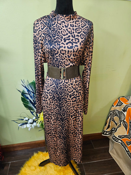 Unbranded Animal Print Maxi Size 2X/3X