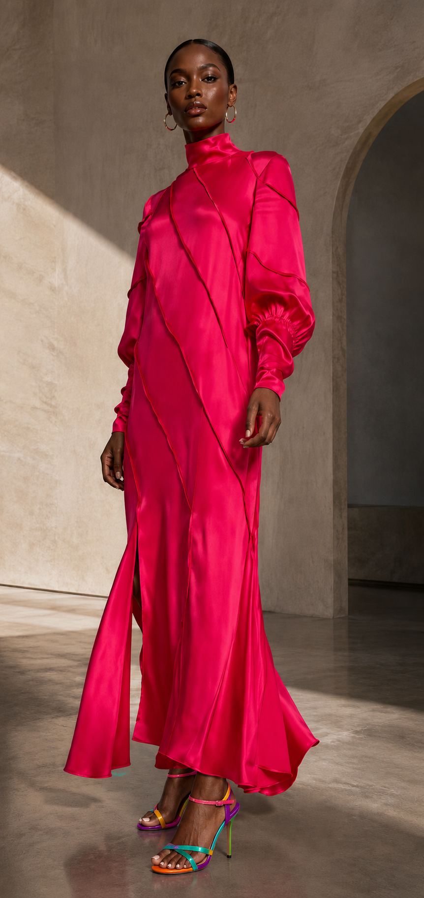 NWT Asos Pink Maxi Dress Size 12