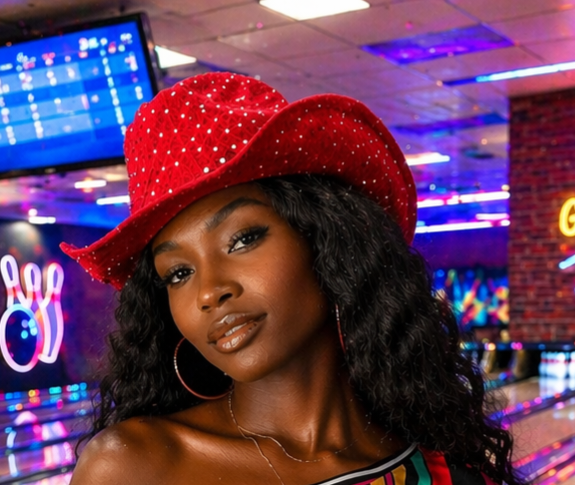 Something Special Red Sequin Fedora Hat