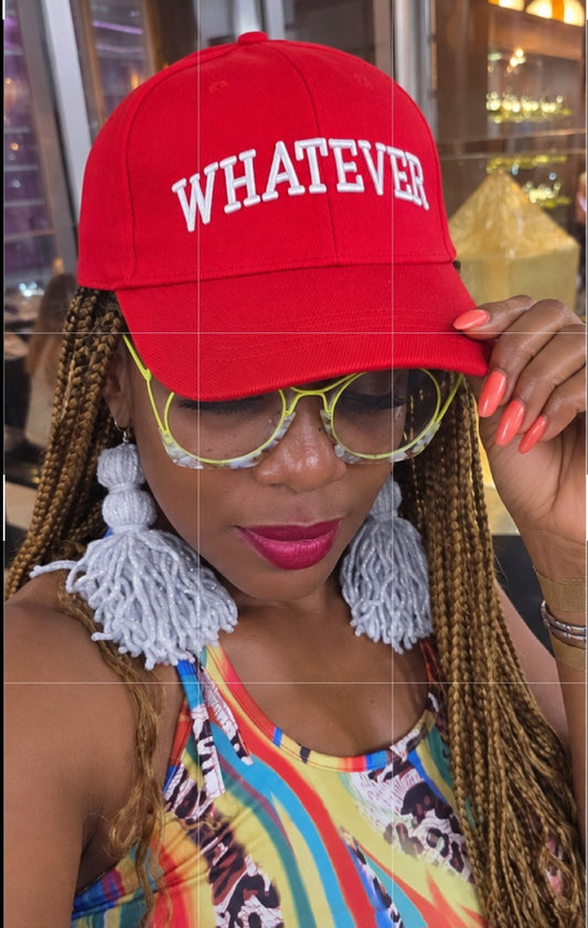 Red "Whatever" Cap OSFA