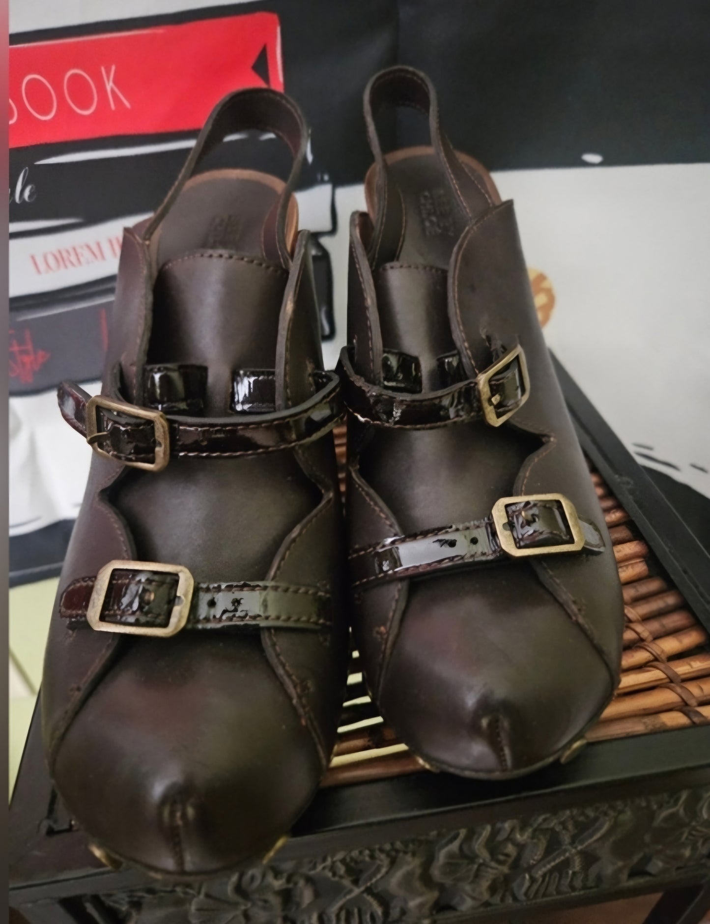 NWOT SEE by Chloe Brown Leather Slingback Mules Size 40/9