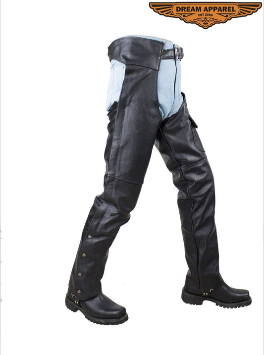 NWT Dream Apparel Leather Chaps Size Men's Small