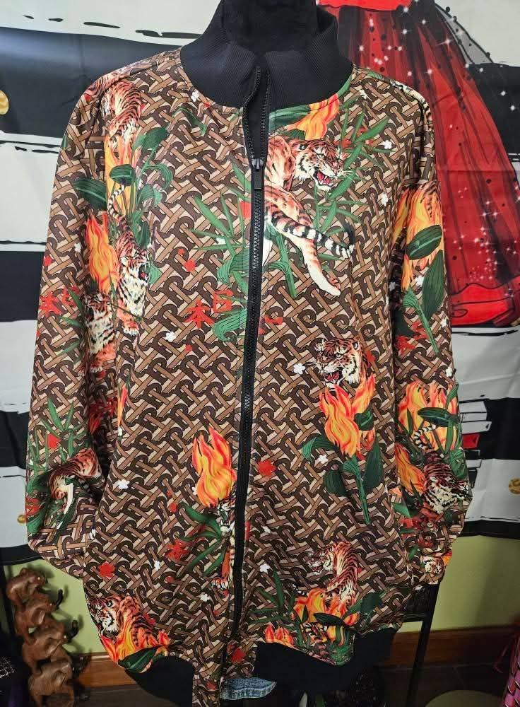Reasons Men's Mixed Print Jacket Size 2XL