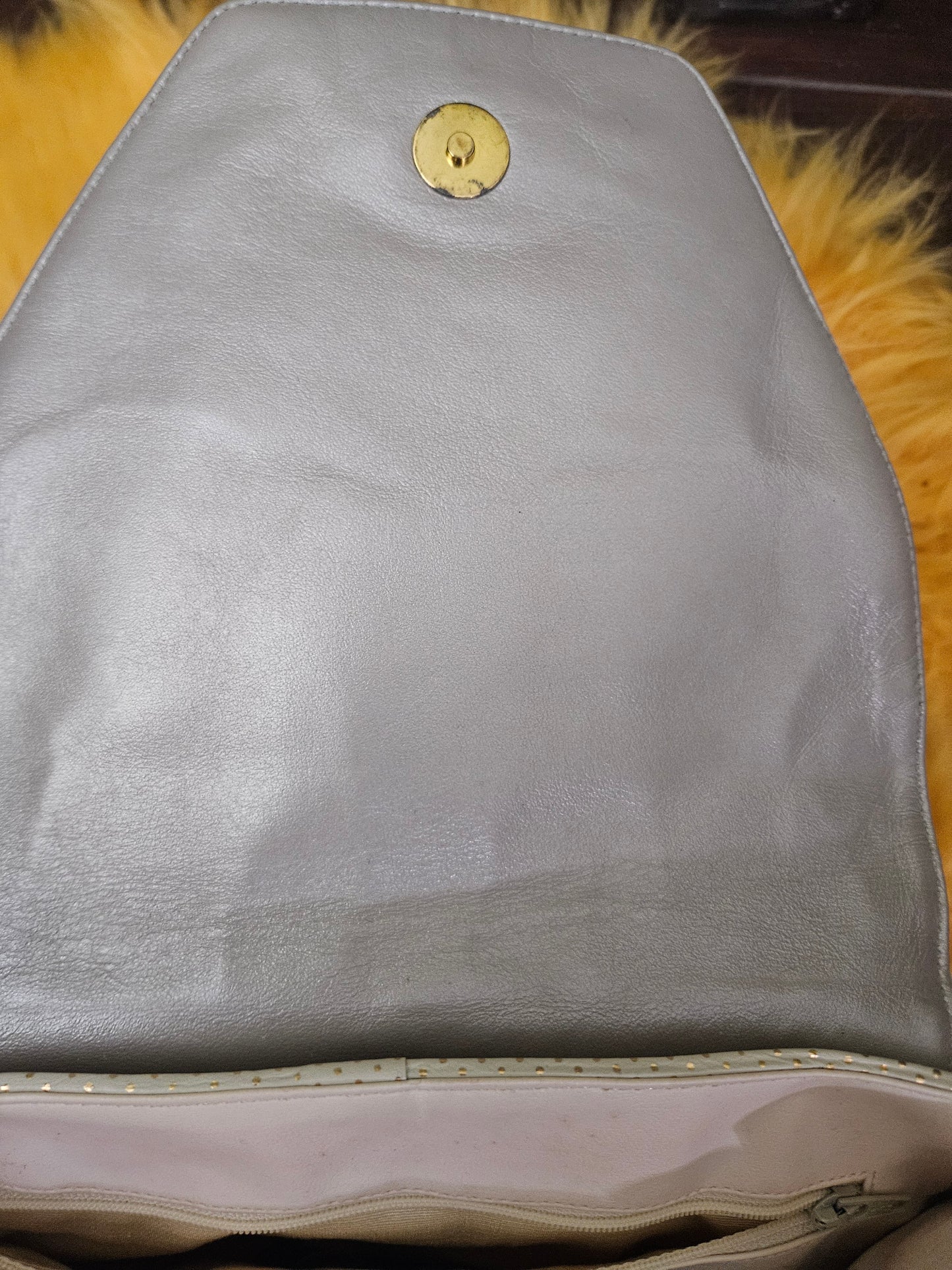 Sharif Beige and Cream Vintage Bag