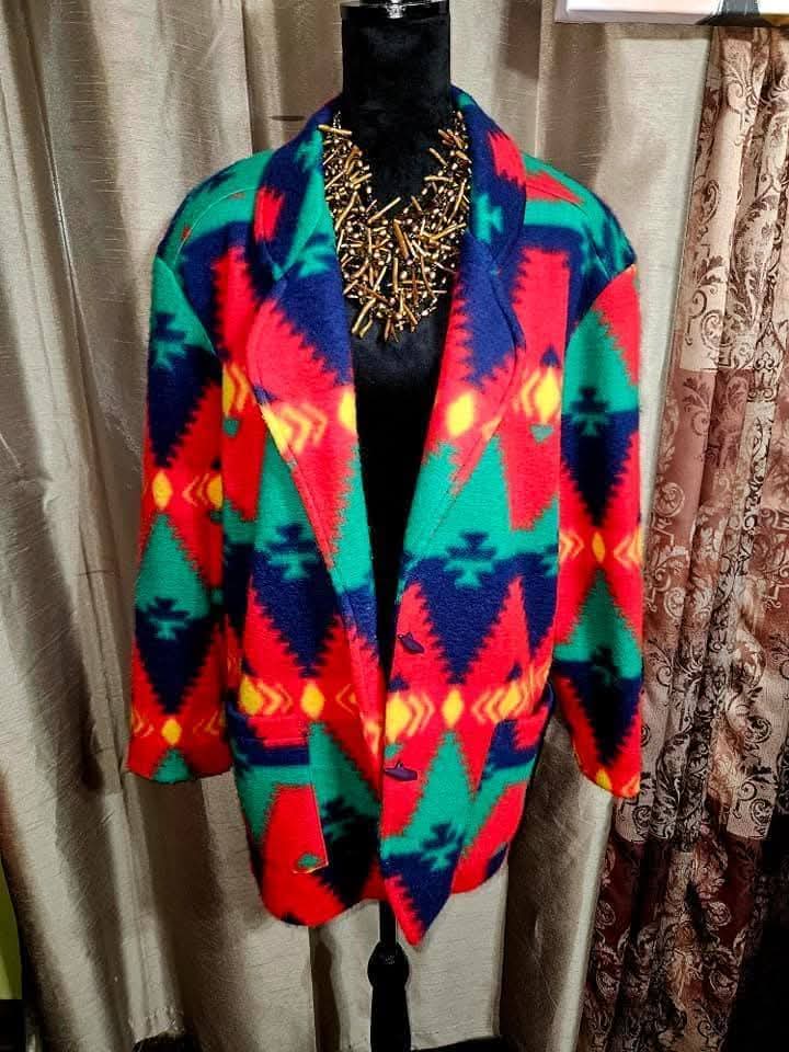 DWSF Vintage Fleece Jacket Size Large