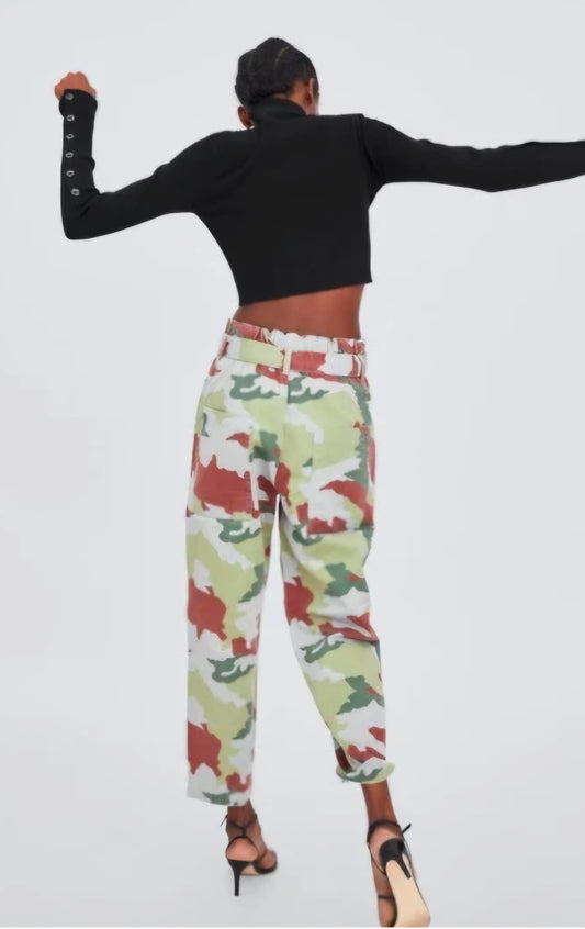 Zara Camo Pant Size 6/Small